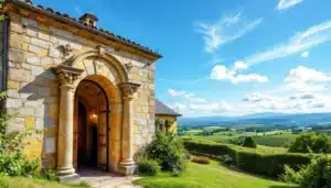 champagne vignobles colline maison