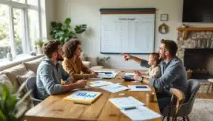 equipe finances reunie