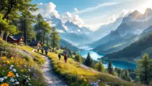 ete montagne randonneurs