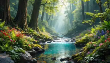 foret vivante riviere