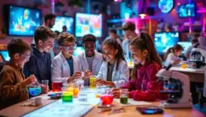 groupe jeunes science