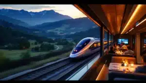 train moderne nuit france