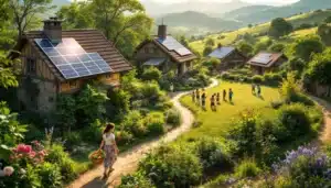 village rural solaire