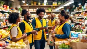 groupe divers achat supermarche