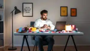 personne bureau shopping sceptique