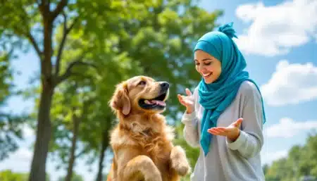 proprietaire chien parc