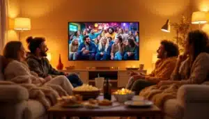 Pourquoi ces films kitsch de Netflix deviennent-ils nos plaisirs coupables ? salon chaleureux soiree cinema