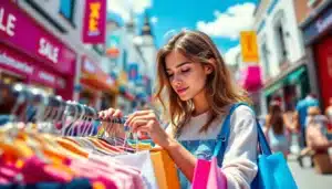 Les astuces indispensables pour dénicher de vraies bonnes affaires shopping district bustling