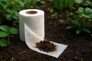 papier toilette pour fertiliser vos plantes