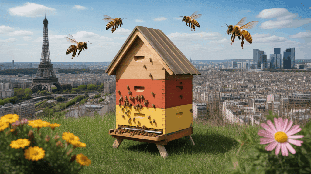 apiculture urbaine rooftop paris lyon