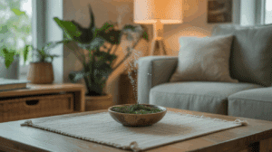 cozy livingroom planters