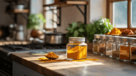 cuisine epices curcuma rayon soleil