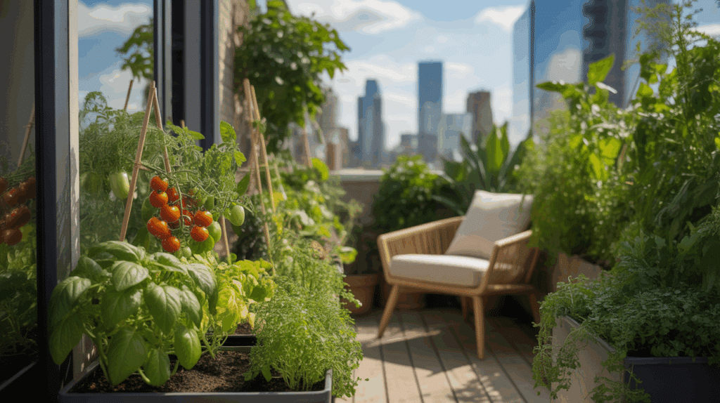 jardin balcon urbain