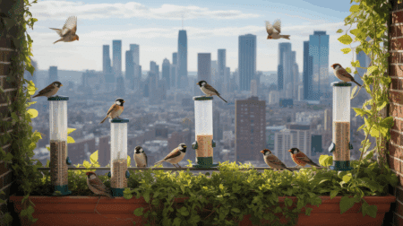 ville balcon sanctuaire oiseaux