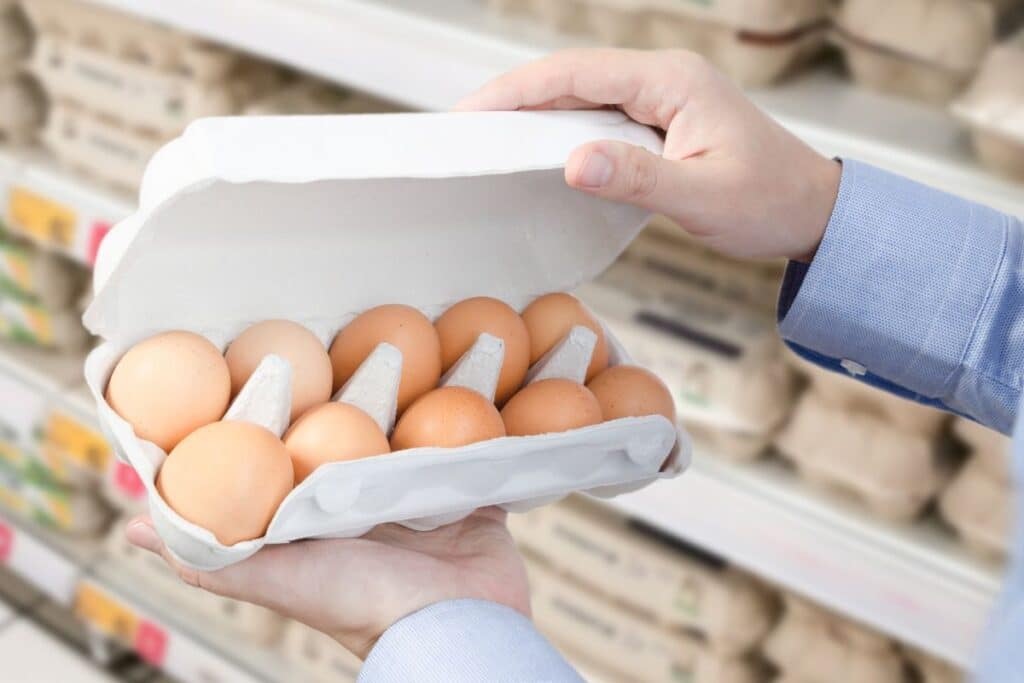 rayons œufs souvent vides